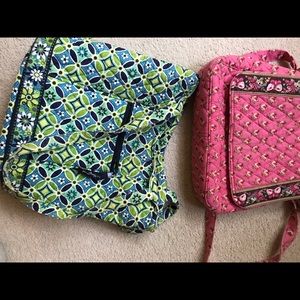 2 Vera Bucket Totes $25 or best offer